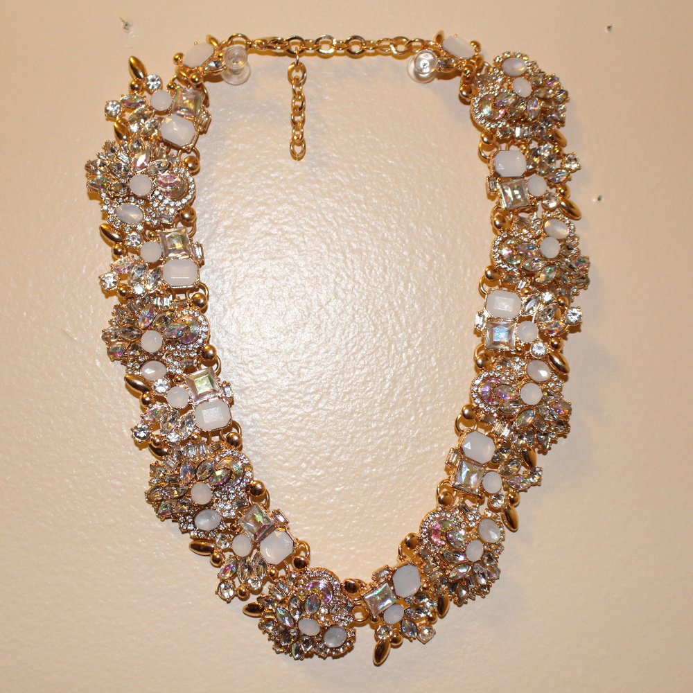 Statement Crystal Vintage Chunky Crystal Necklace